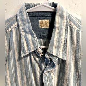Runabout Vintage blue and white striped shirt